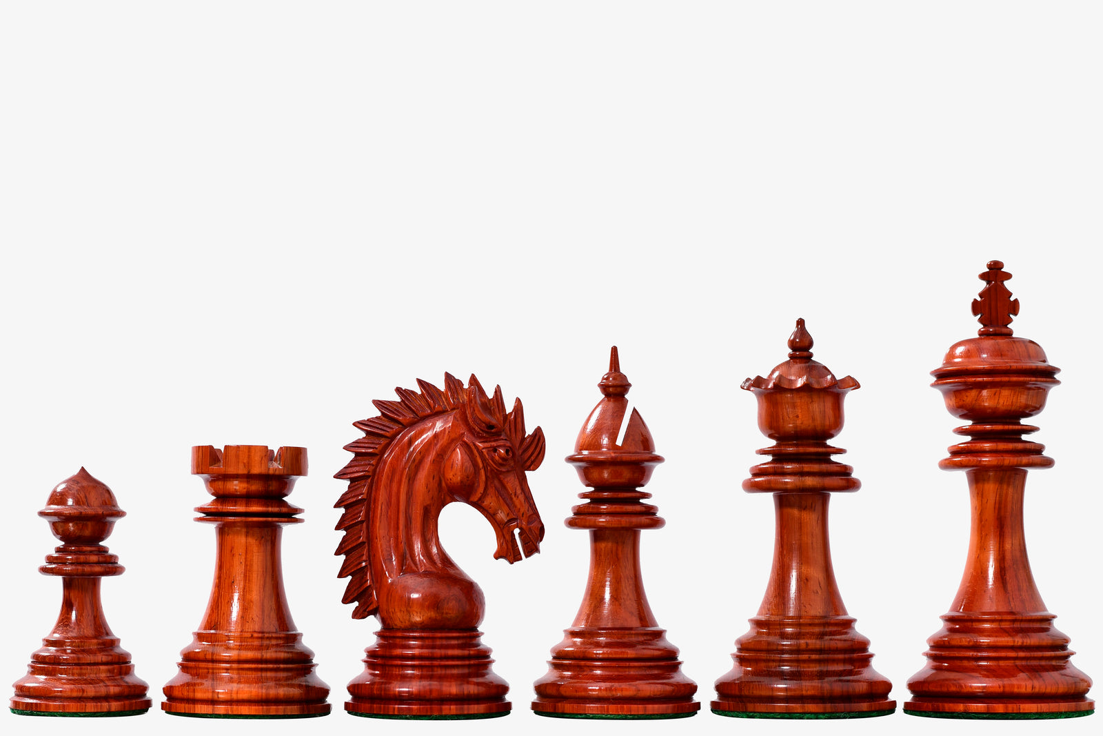 Ferocious Elite Series Chess Pieces in Bud Rosewood / Boxwood - 4.45" King