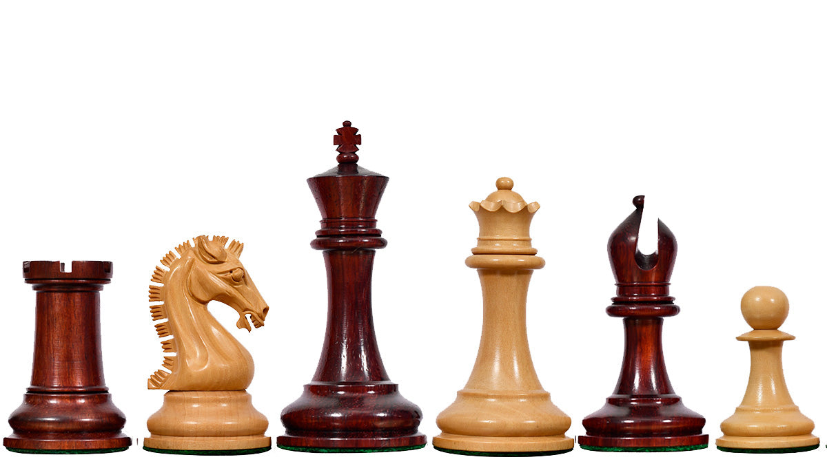 The Sinquefield Cup 2017 Reproduced Original Chess Pieces in Bud Rosewood & Boxwood - 3.75" King