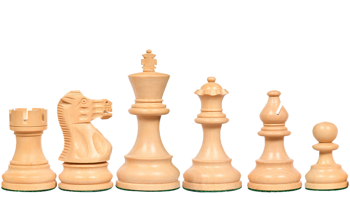 The Smokey Staunton Series Chess Pieces in Rosewood & Boxwood - 3.8" King