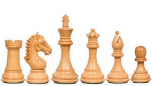 CB The Derby Knight Staunton Pattern Weighted Chessmen in Ebonized Boxwood - 4.1" King
