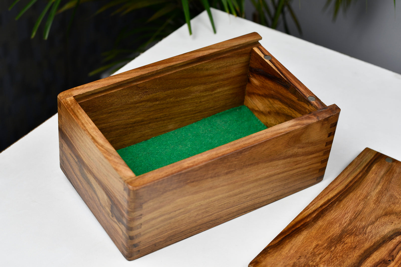 Sheesham Wood Tournament Chess Storage Box for 3.8" Sets No Partition