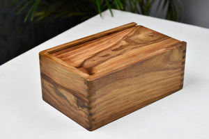Sheesham Wood Tournament Chess Storage Box for 3.8" Sets No Partition